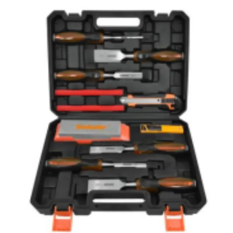 11pcs Rubber Handle Woodworking Chisel Tool Set