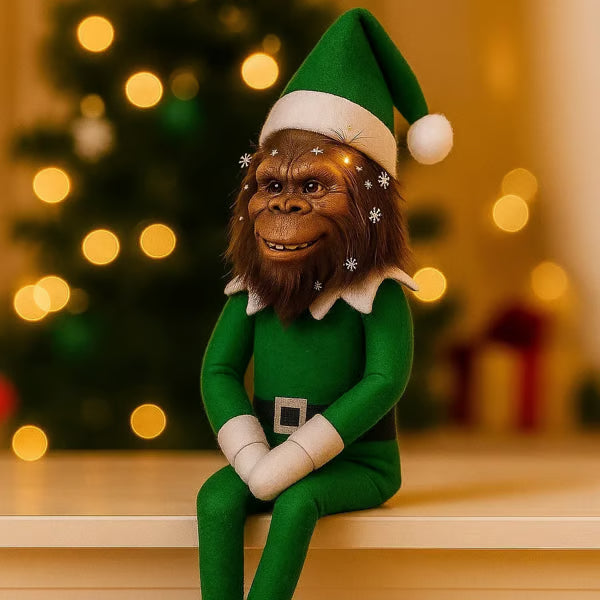 Bigfoot Christmas Elf Doll
