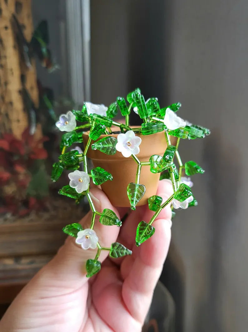 Vine Potted Artificial Plant Refrigerator Magnet