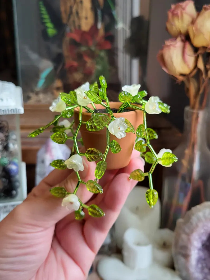 Vine Potted Artificial Plant Refrigerator Magnet