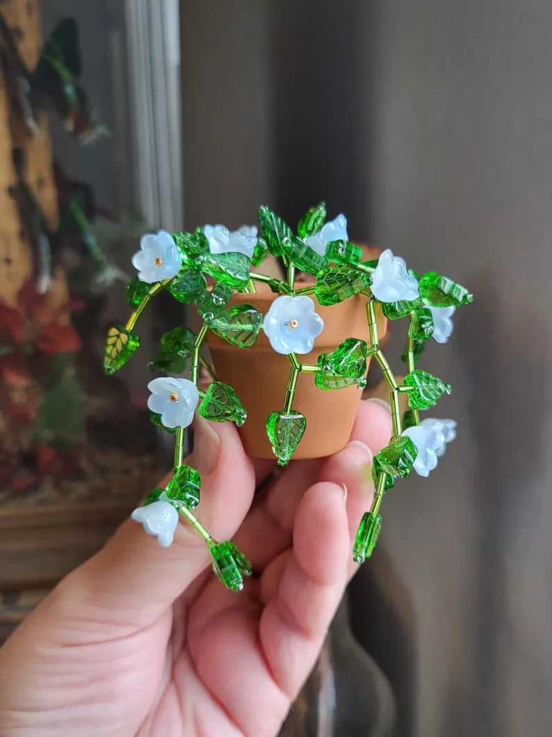 Vine Potted Artificial Plant Refrigerator Magnet