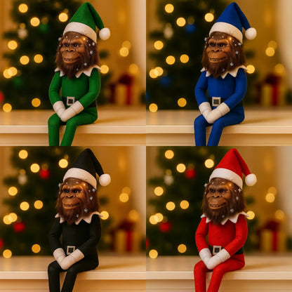 Bigfoot Christmas Elf Doll