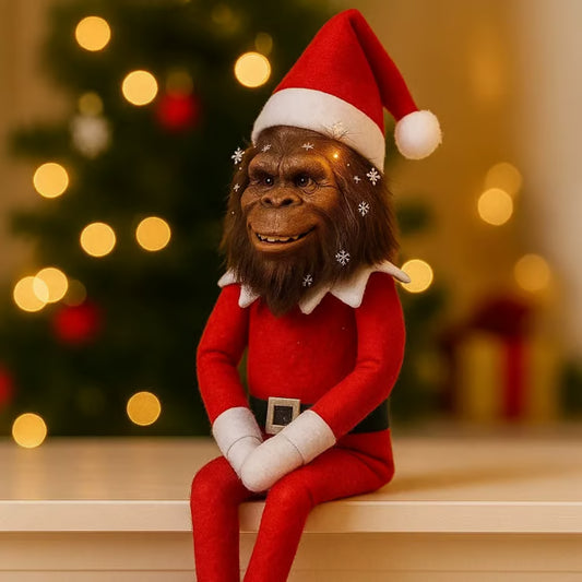 Bigfoot Christmas Elf Doll
