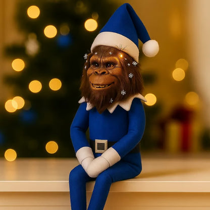 Bigfoot Christmas Elf Doll