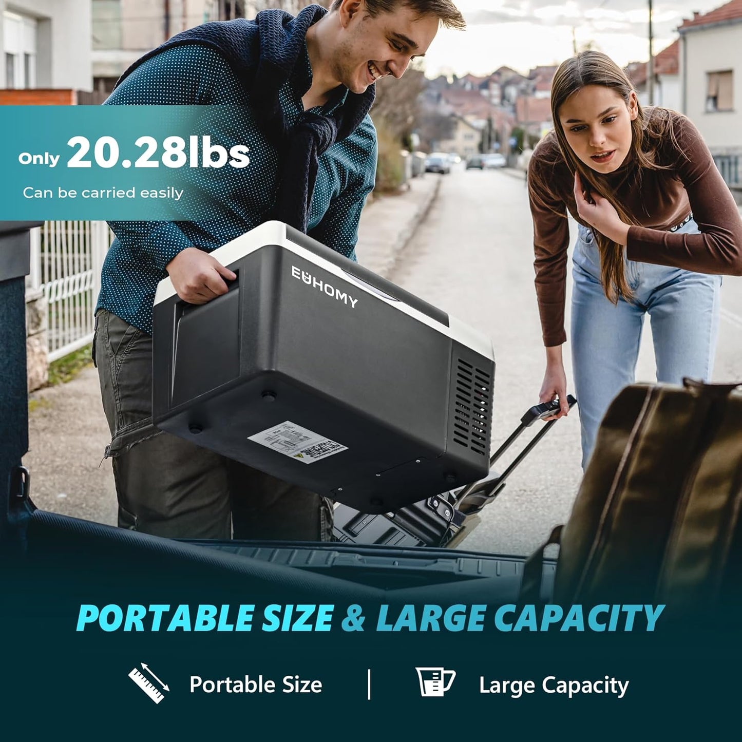 Euhomy 12 Volt Portable Car Refrigerator