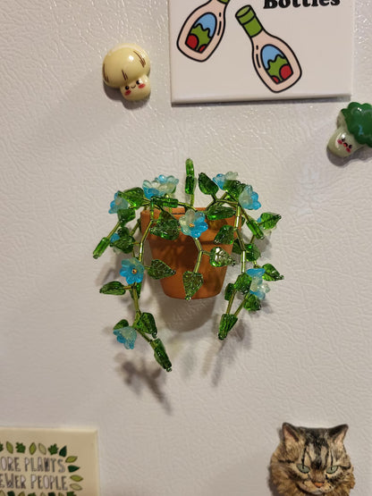 Vine Potted Artificial Plant Refrigerator Magnet