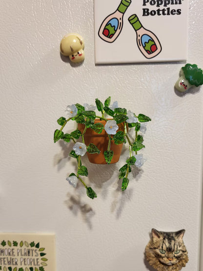Vine Potted Artificial Plant Refrigerator Magnet